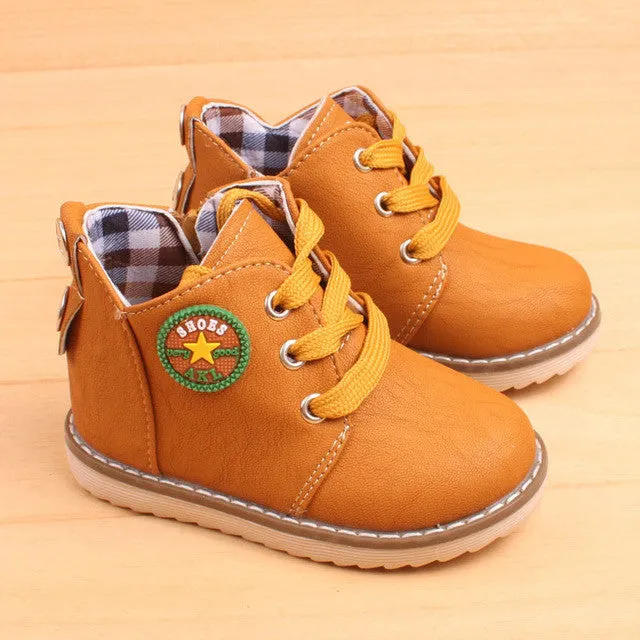 Children's hot sale fashion boots classic 2016 autumn winter kid's keep warm snow boots for boys girls size21-25